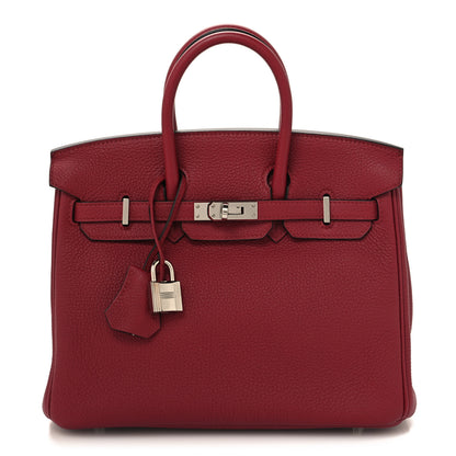 Hermes Togo Birkin 25 Rouge Grenat 1 of 13
