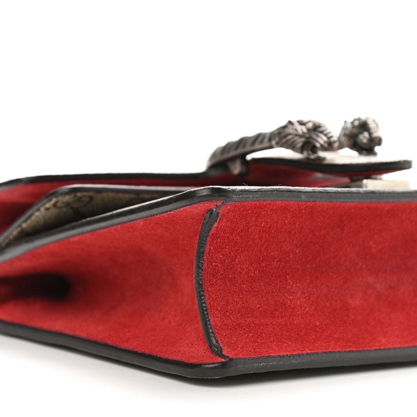 GG Supreme Monogram Mini Dionysus Shoulder Bag Hibiscus Red