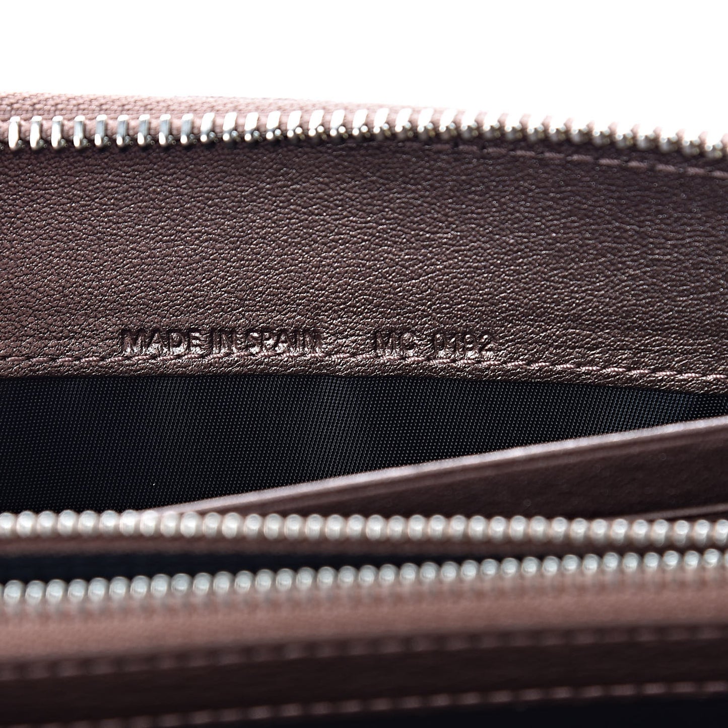 Patent Cannage Zip Around Wallet