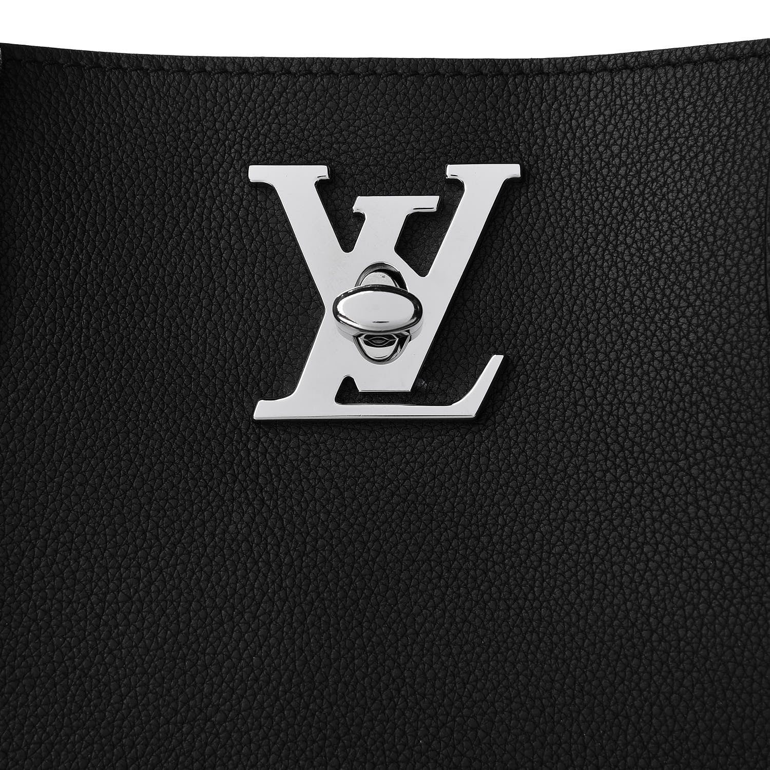 Louis Vuitton Calfskin Lockme Go Tote Black 8 of 11
