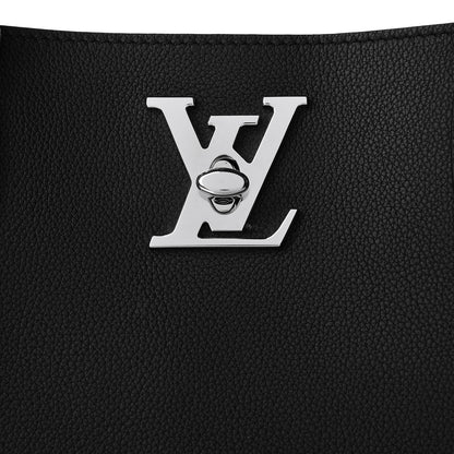 Louis Vuitton Calfskin Lockme Go Tote Black 8 of 11