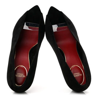 Valentino Garavani Suede Révélé 105mm Pumps 38.5 Black 2 of 13