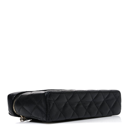 Chanel Caviar Quilted Top Handle Slim Vanity With Chain Black 4 of 11