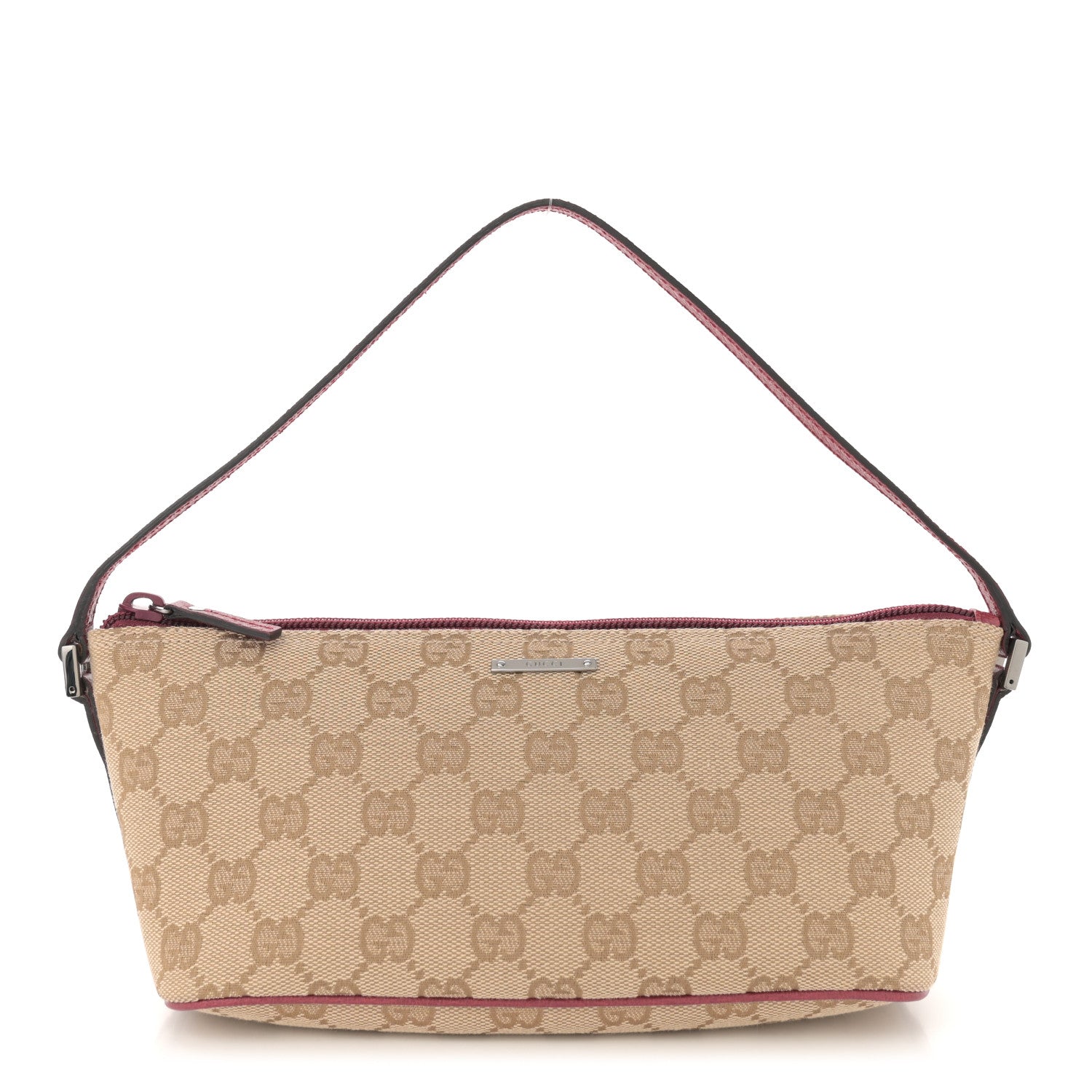 Gucci Monogram Boat Pochette Dark Pink 1 of 11