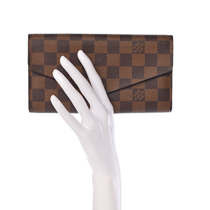 Louis Vuitton Damier Ebene Sarah Wallet NM 2 of 10