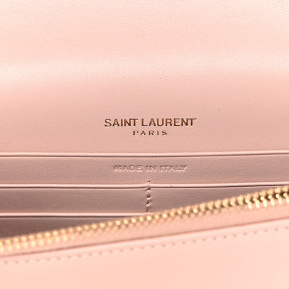 Saint Laurent Smooth Calfskin Classic Monogram Kate Tassel Chain Wallet Marble Pink 5 of 13