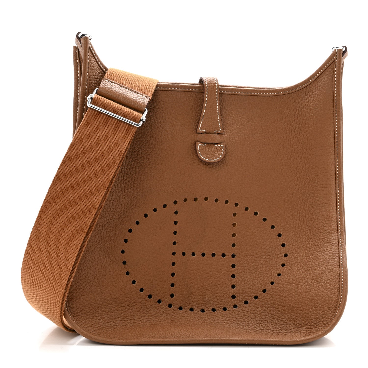 Hermes Taurillon Clemence EVELYNE III PM Gold 1 of 13