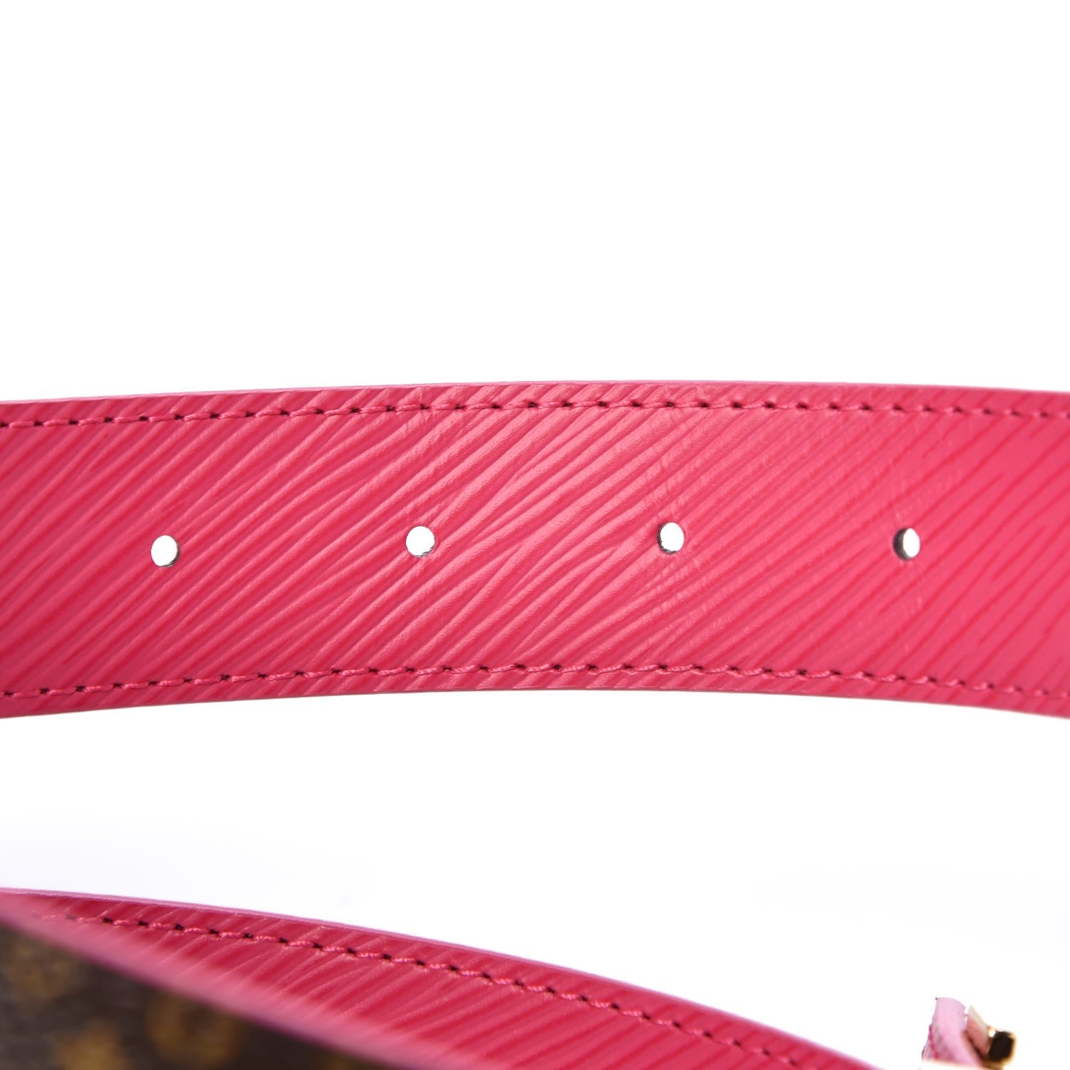 Louis Vuitton Epi Mini Monogram 30mm LV Initiales Reversible Belt 80 32 Fuschia 5 of 6