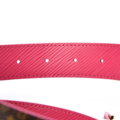 Louis Vuitton Epi Mini Monogram 30mm LV Initiales Reversible Belt 80 32 Fuschia 5 of 6