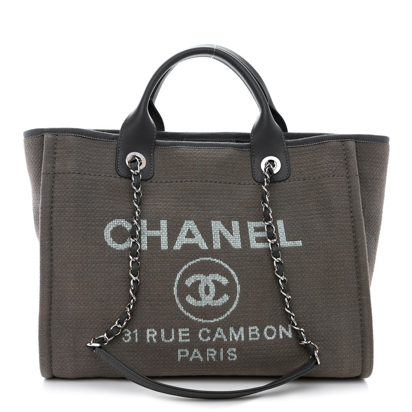 Mixed Fibers Small Deauville Tote Grey