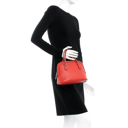 Gucci Calfskin Mini Dome Bag Sporting Red 3 of 8