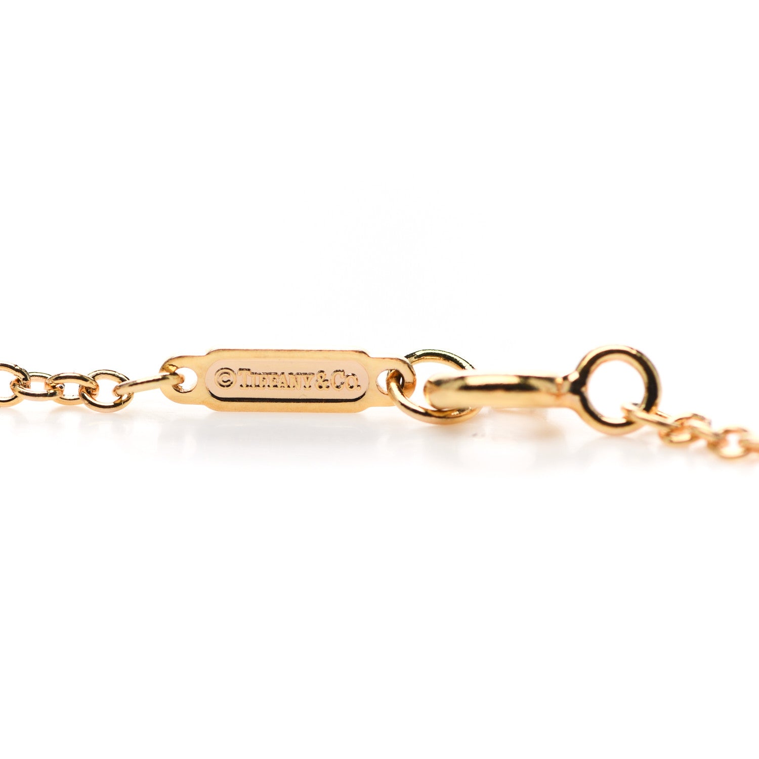 Tiffany 18K Rose Gold Diamond Atlas Bar Pierced Bracelet 5 of 6