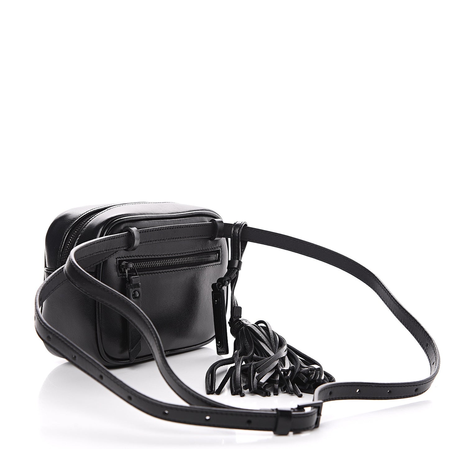 Calfskin Matelasse Monogram Lou Belt Bag Black