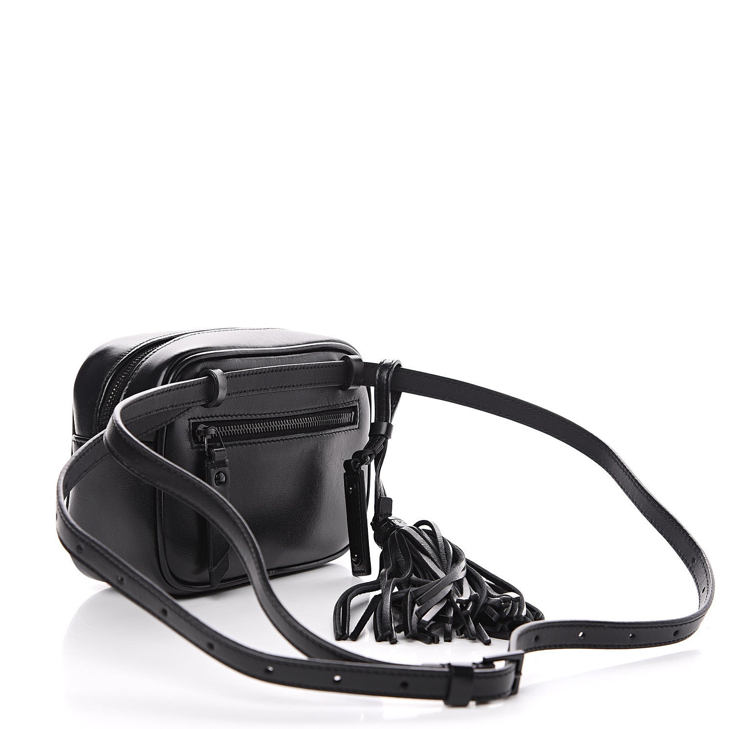 Saint Laurent Calfskin Matelasse Monogram Lou Belt Bag Black 2 of 8