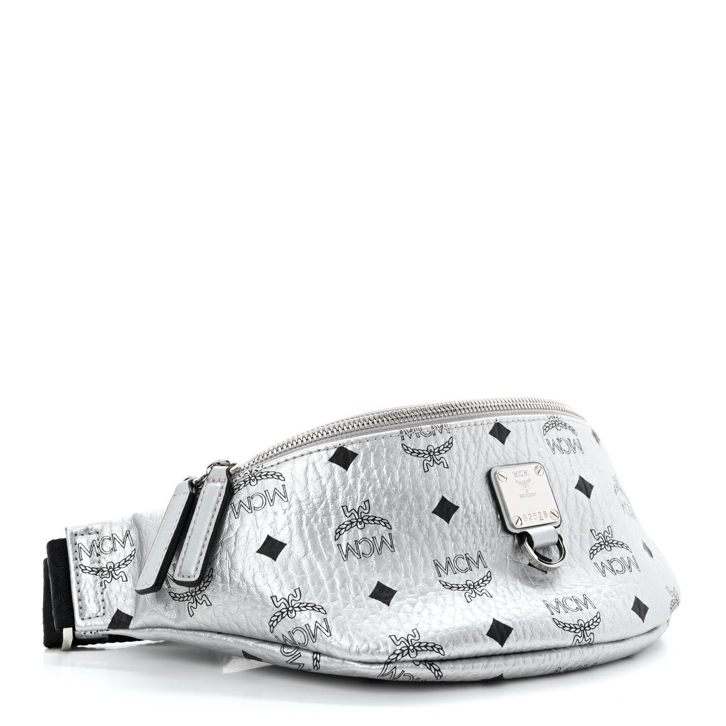 Metallic Visetos Stark Belt Bag Silver