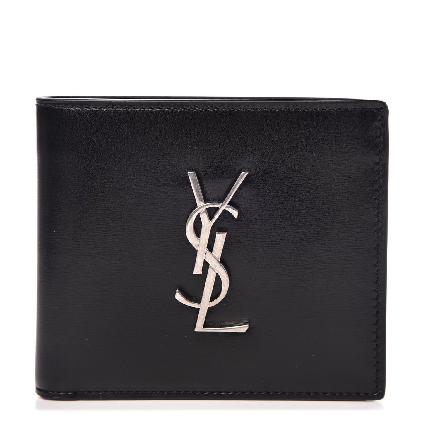 Smooth Calfskin Monogram East West Wallet Black
