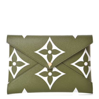 Louis Vuitton Monogram Giant Large Kirigami Pochette Kaki 1 of 8