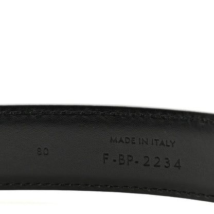 Celine Box Calfskin 25mm Cintura Belt 80 32 Black 6 of 7