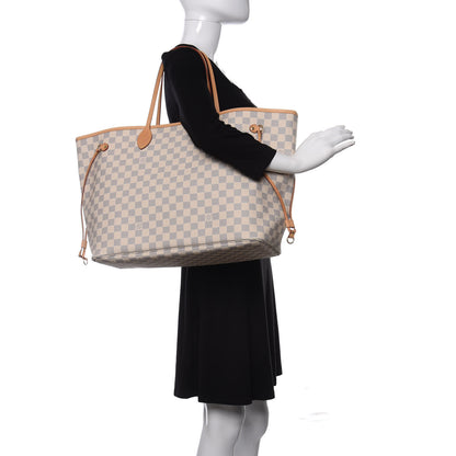 Louis Vuitton Damier Azur Neo Neverfull GM Rose Ballerine 2 of 11