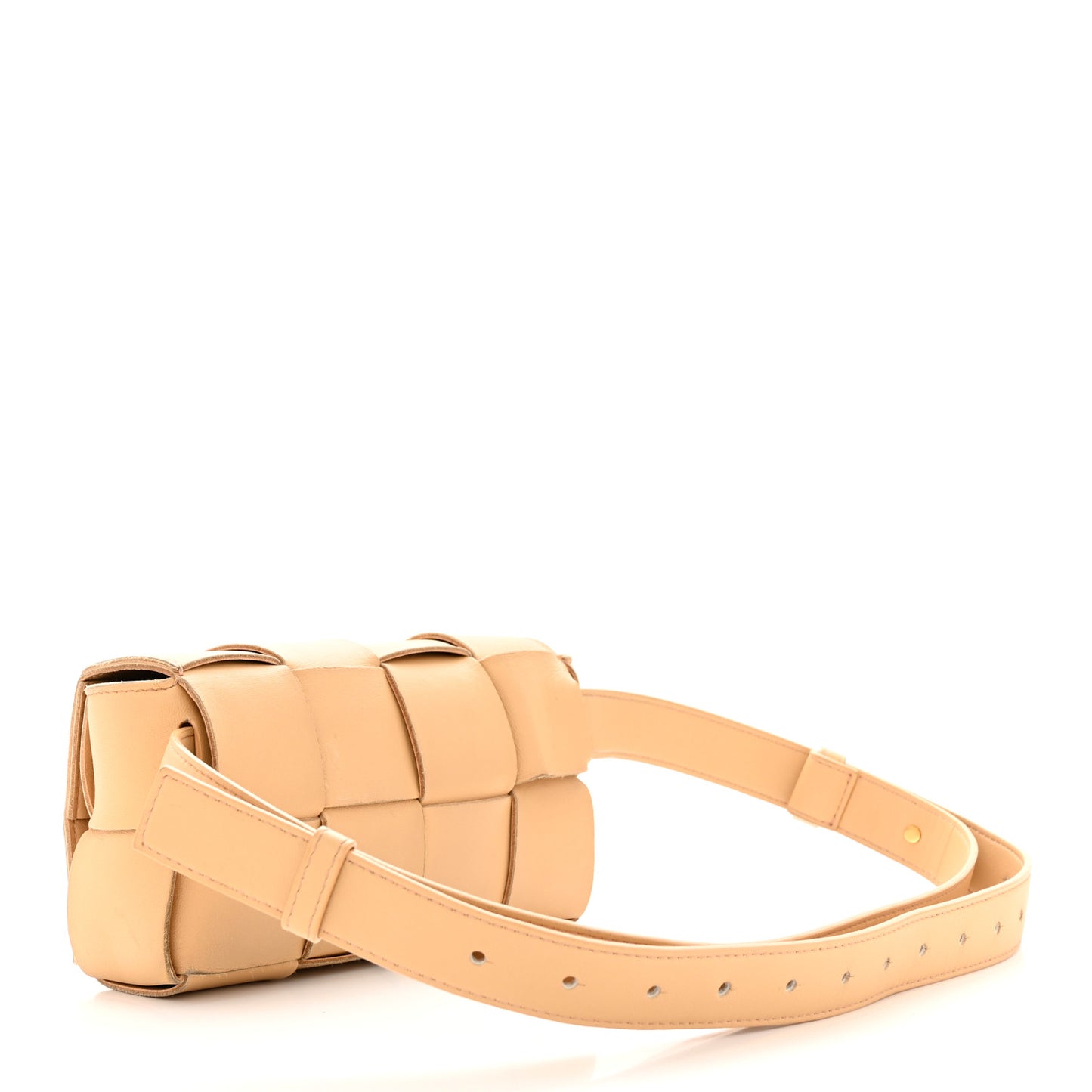 Nappa Maxi Intreccio The Belt Cassette Bag Almond