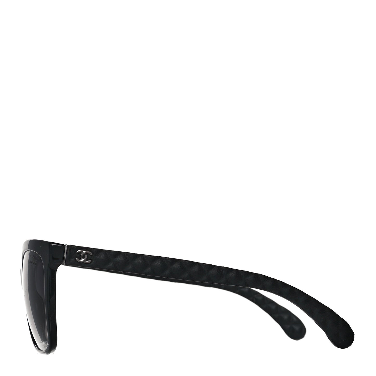 Acetate Quilted Polarized Butterfly CC Sunglasses 5288-Q Black