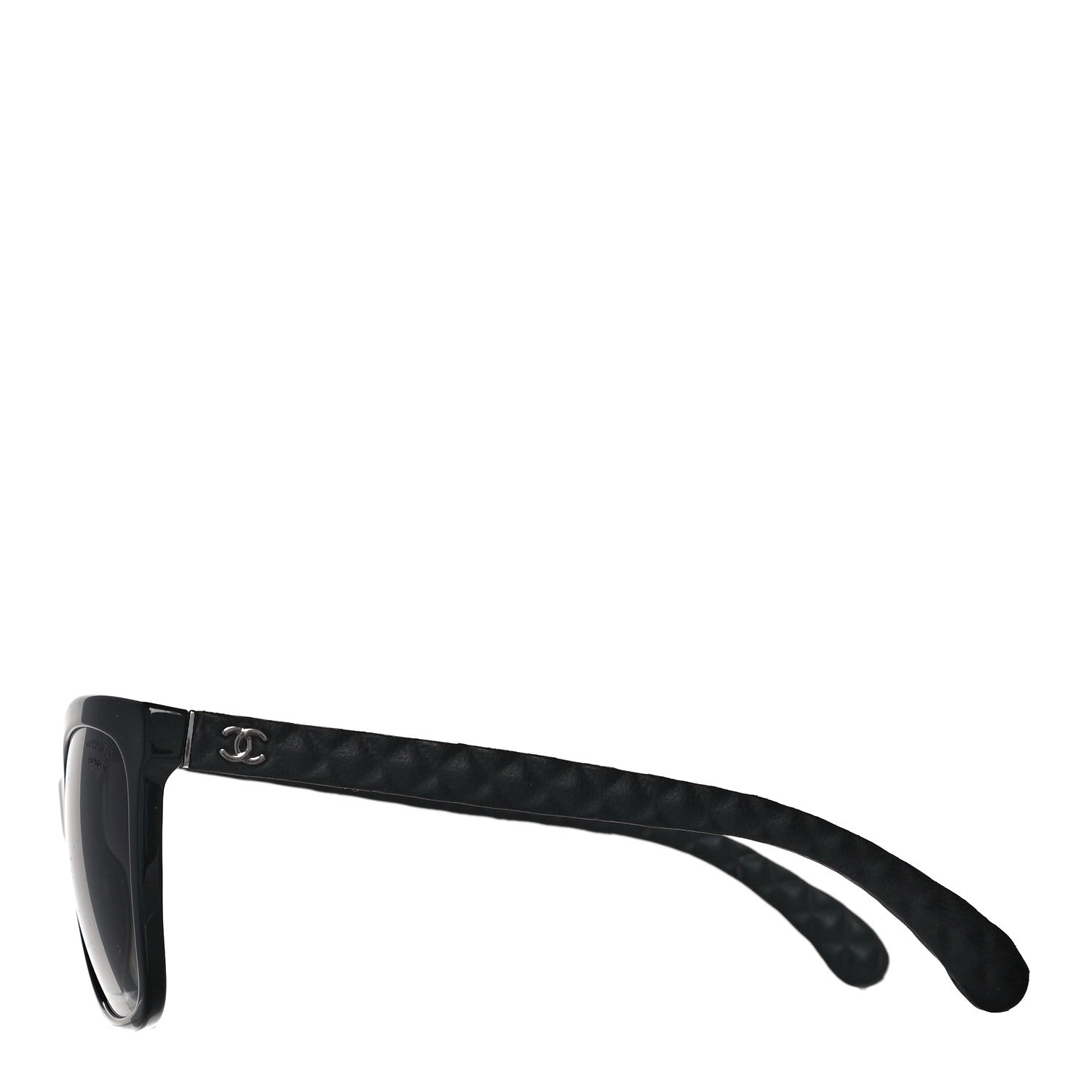Chanel Acetate Quilted Polarized Butterfly CC Sunglasses 5288-Q Black 3 of 7