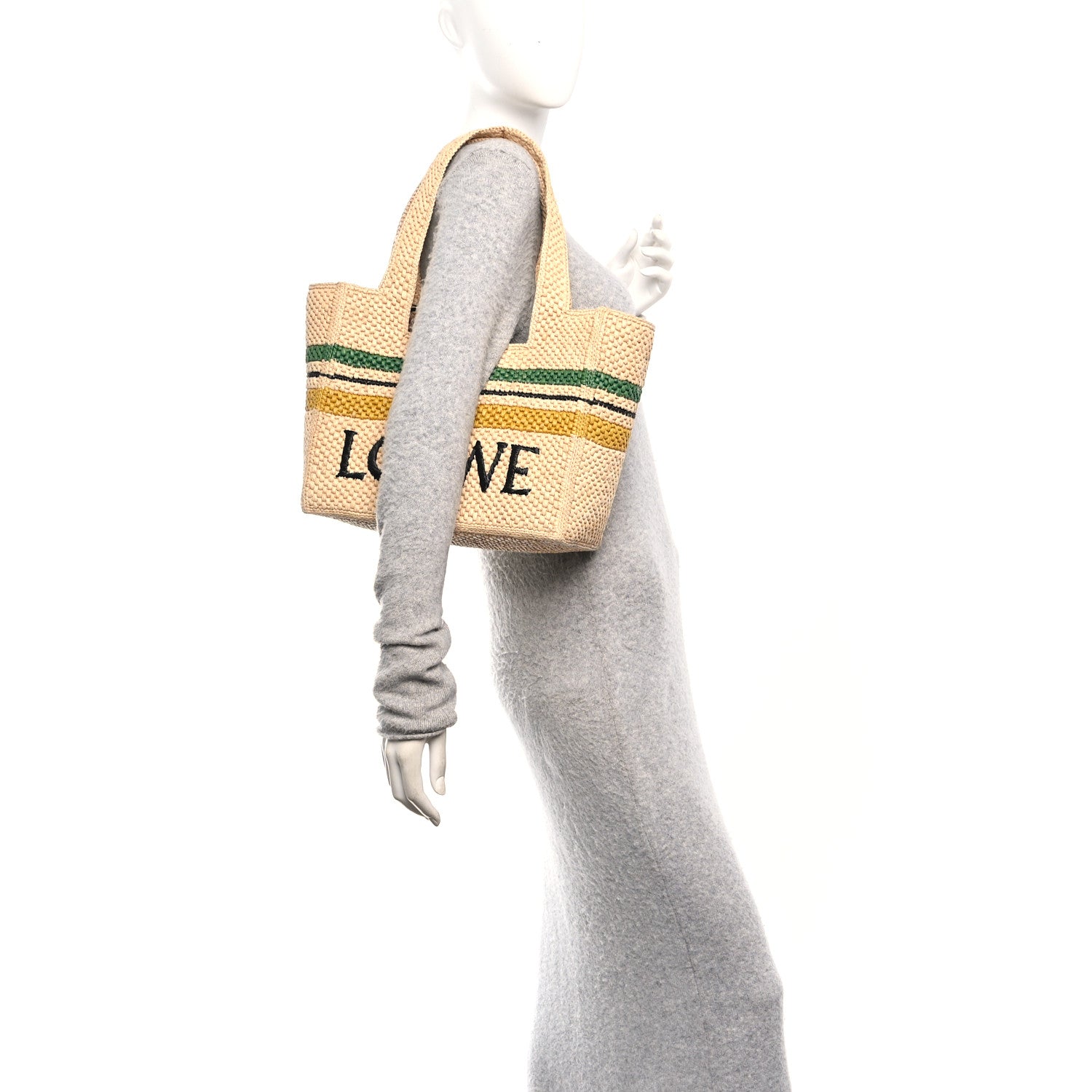 Loewe Raffia Small Paula's Ibiza Logo Tote Beige Multicolor 2 of 13