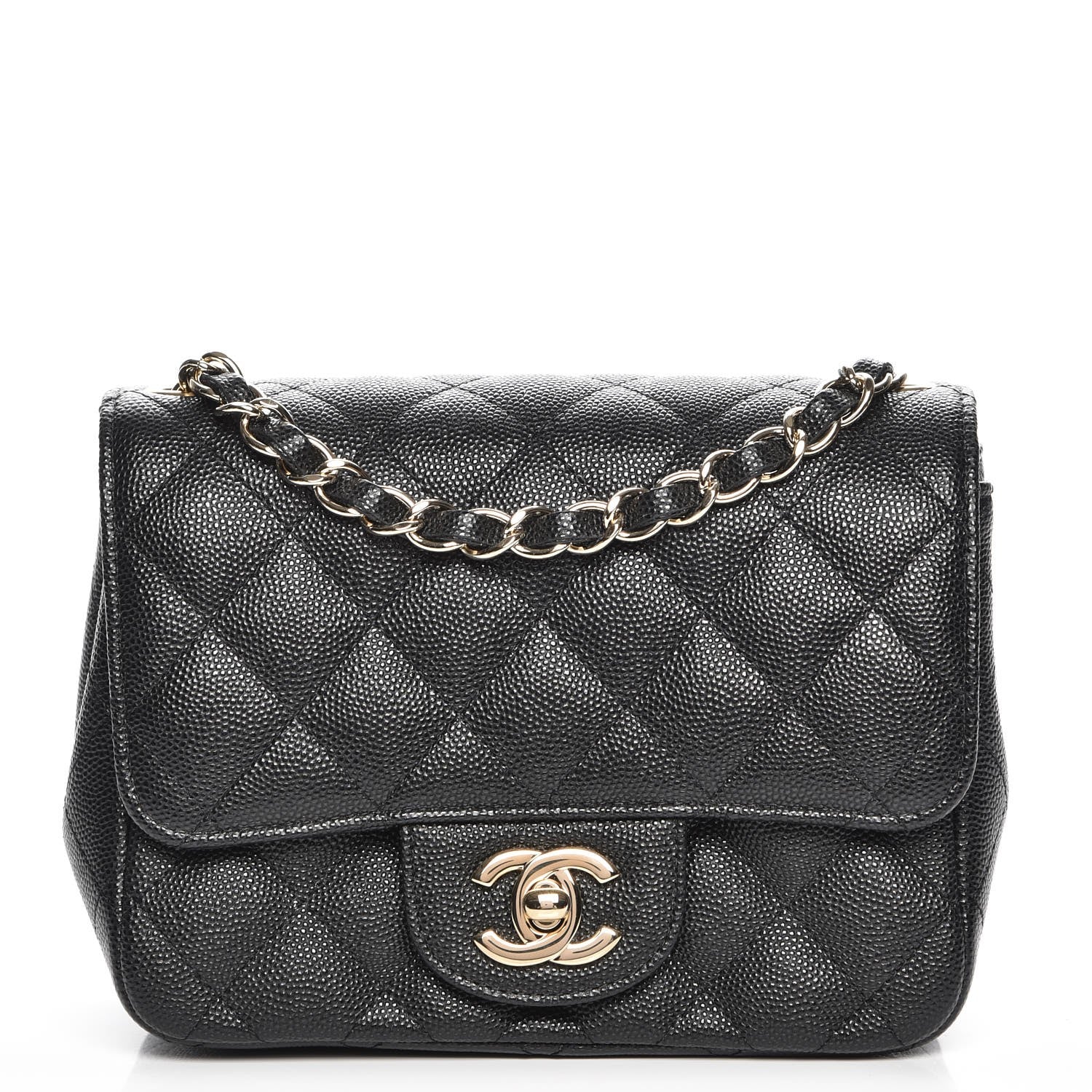 Chanel Caviar Quilted Mini Square Flap Black 1 of 8