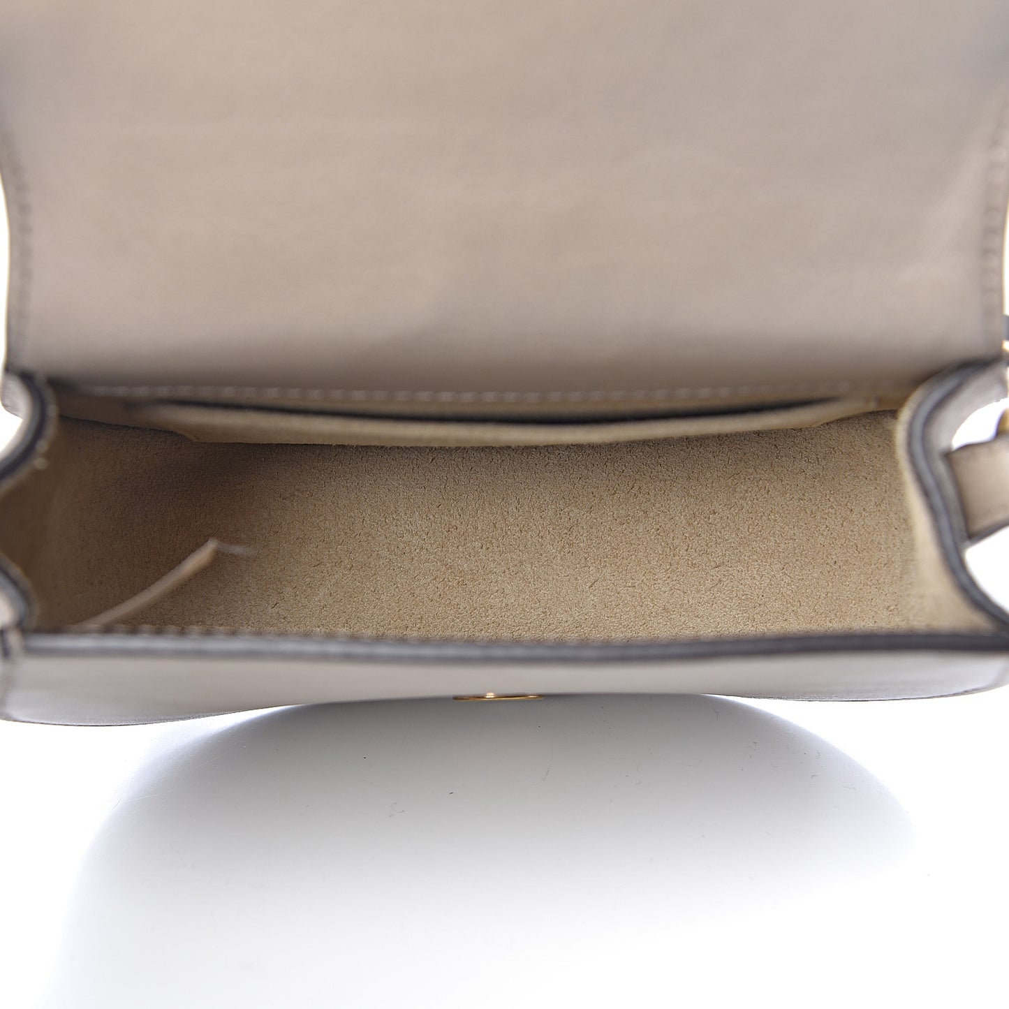 Calfskin Suede Small Nile Bracelet Bag Motty Grey