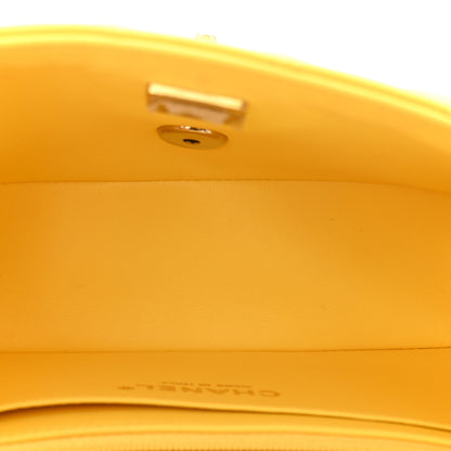 Chanel Lambskin Quilted Mini Rectangular Flap Yellow 5 of 11