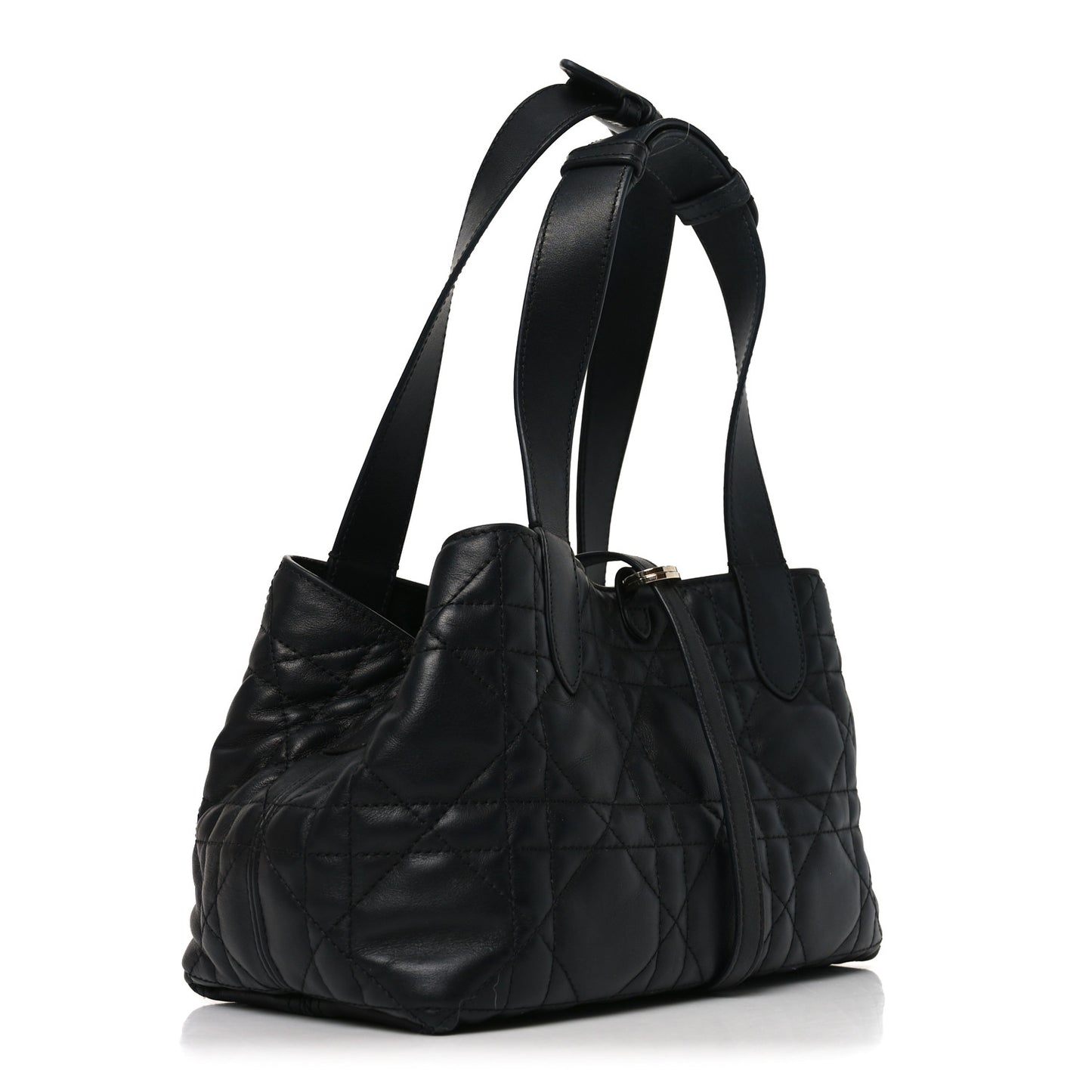 Calfskin Macrocannage Small Toujours Black