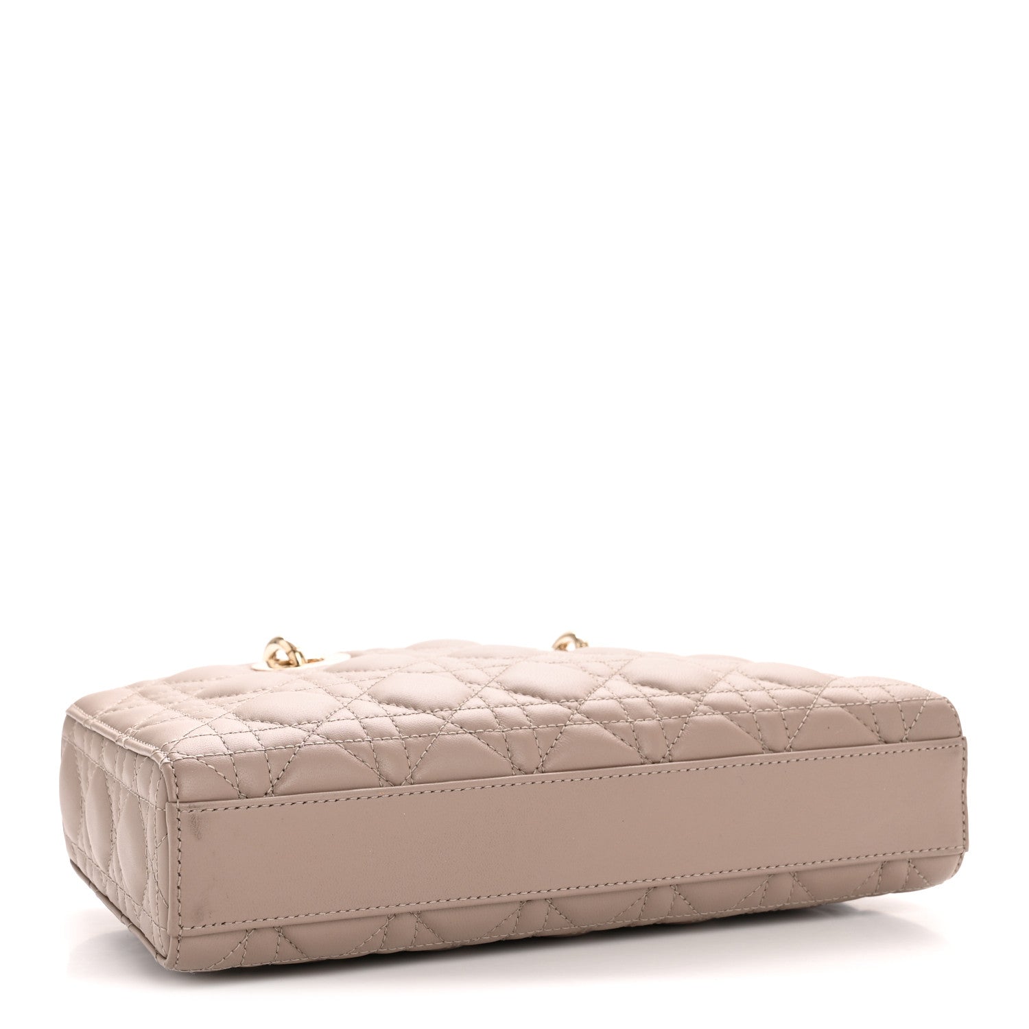 Christian Dior Lambskin Cannage Medium Lady D-Joy Warm Taupe 4 of 11