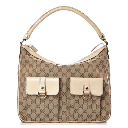 Gucci Monogram Pocket Hobo Off White 1 of 15
