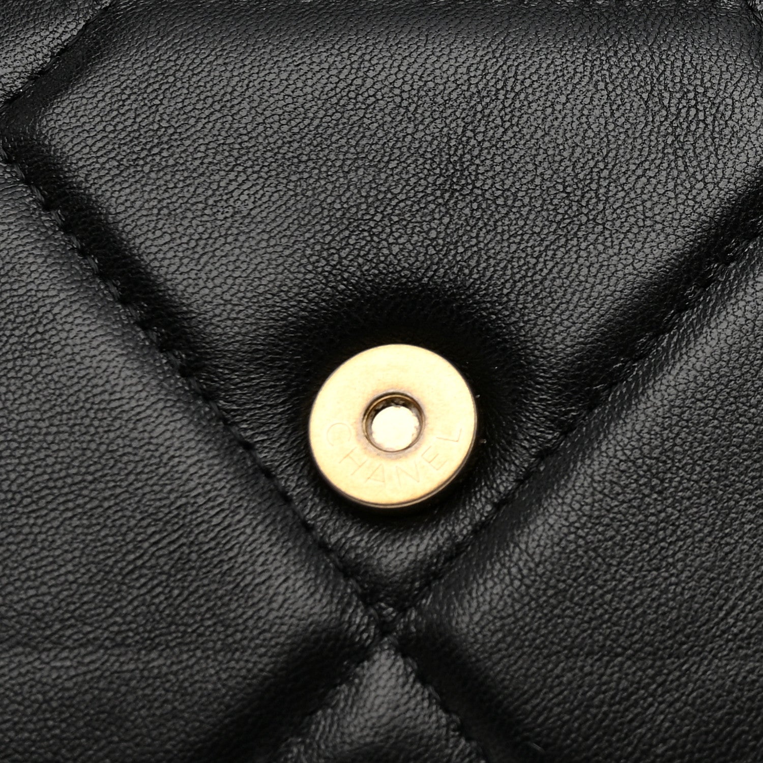 Chanel Lambskin Quilted Chanel 19 Wallet On Chain WOC Black 12 of 15