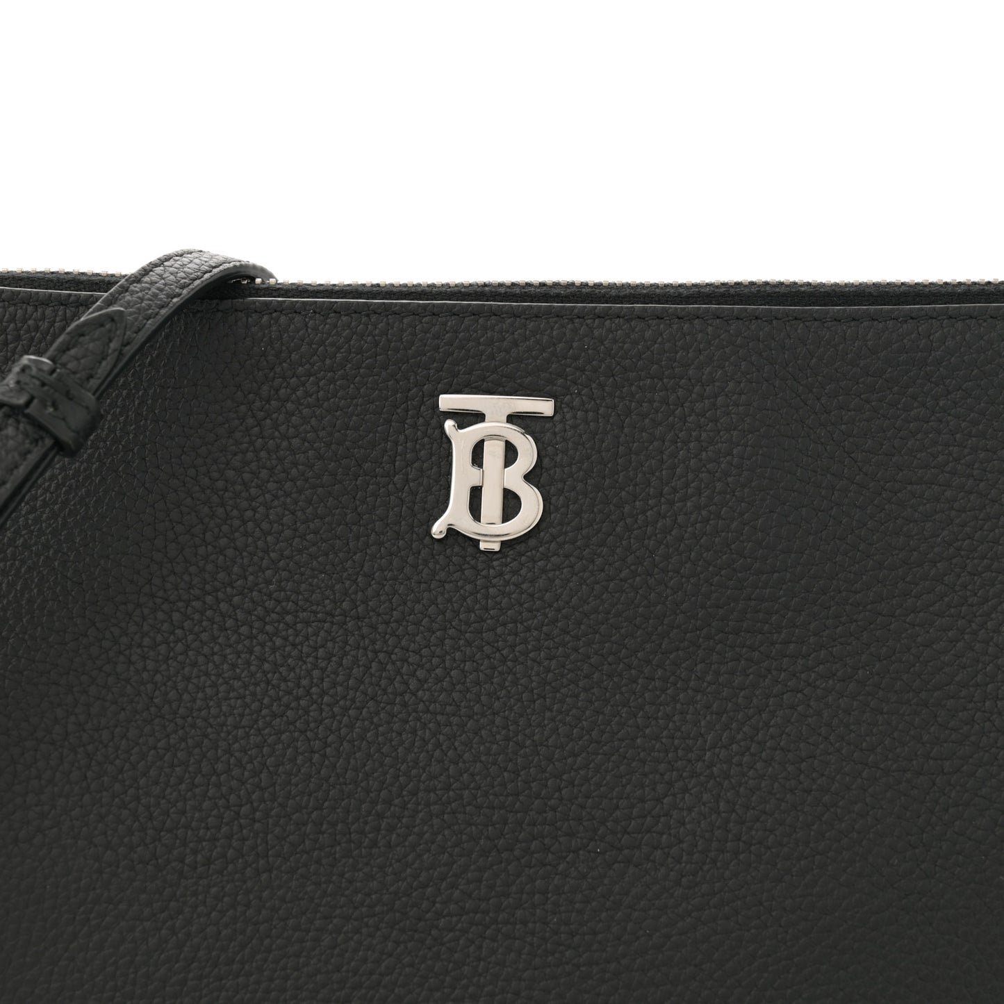 Grained Calfskin Peyton TB Crossbody Bag Black