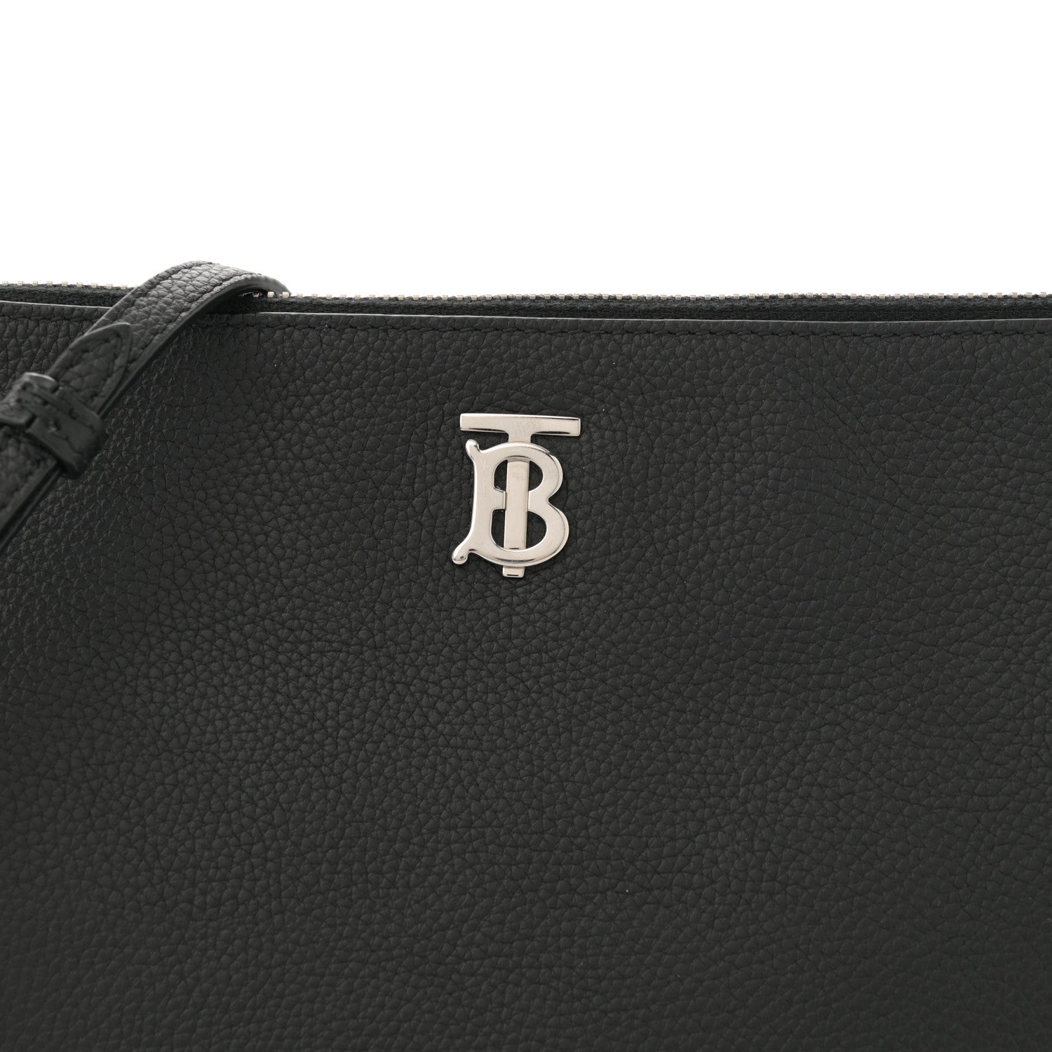 Burberry Grained Calfskin Peyton TB Crossbody Bag Black 8 of 11