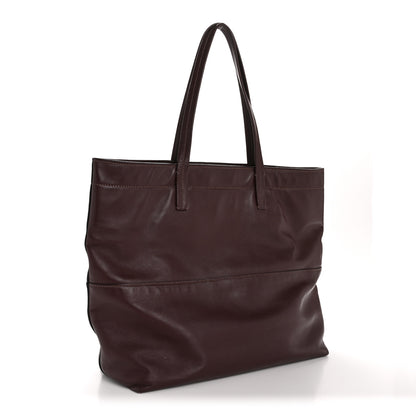 Miu Miu Vitello Soft Shopping Tote Burgundy 3 of 16