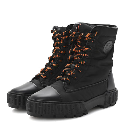 Hermes Calfskin Parachute Fresh Ankle Boots 38 Black 4 of 10