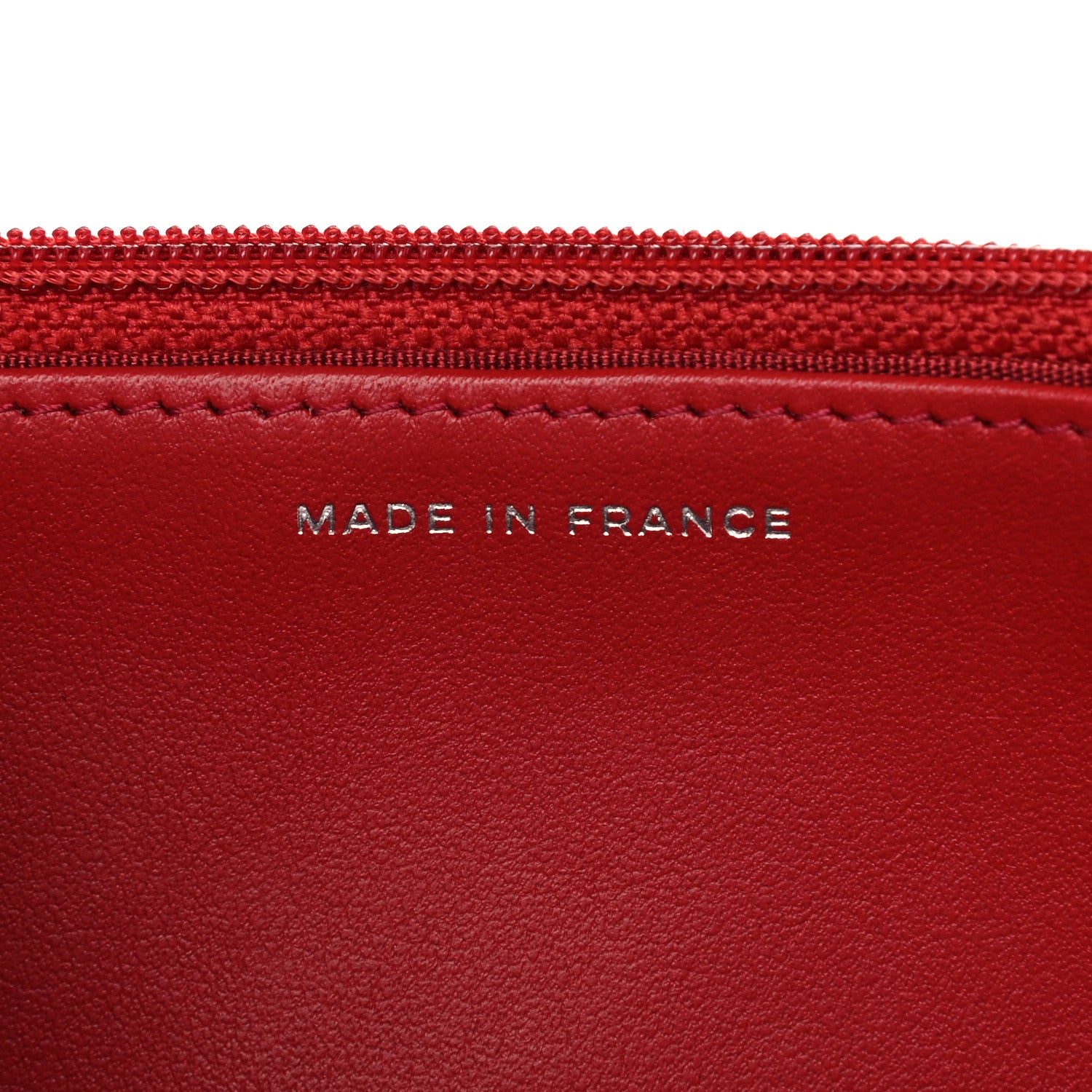 Chanel Caviar Quilted Boy Wallet On Chain WOC Red 7 of 13