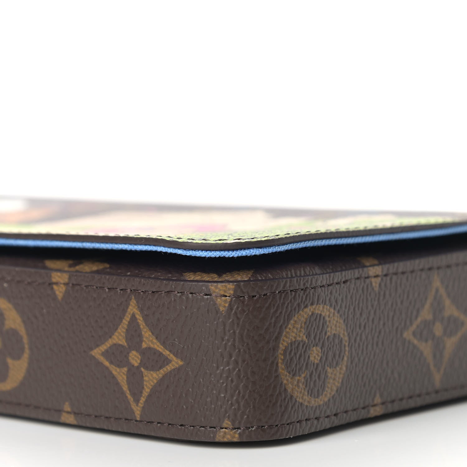Louis Vuitton Monogram 2021 Christmas Animation China Wall Pochette Felicie Chain Wallet Myosotis Blue 9 of 9