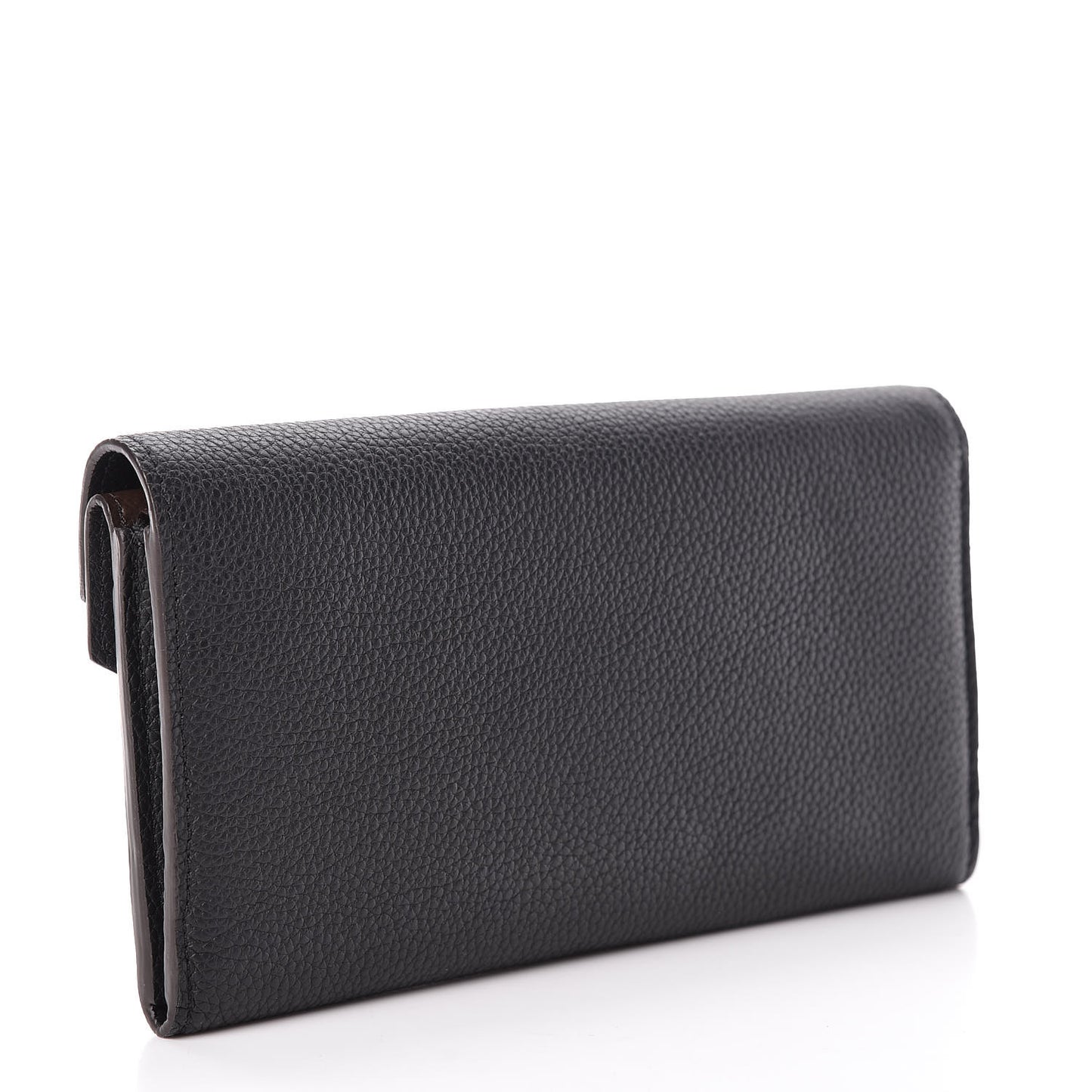 Calfskin Double V Wallet Black