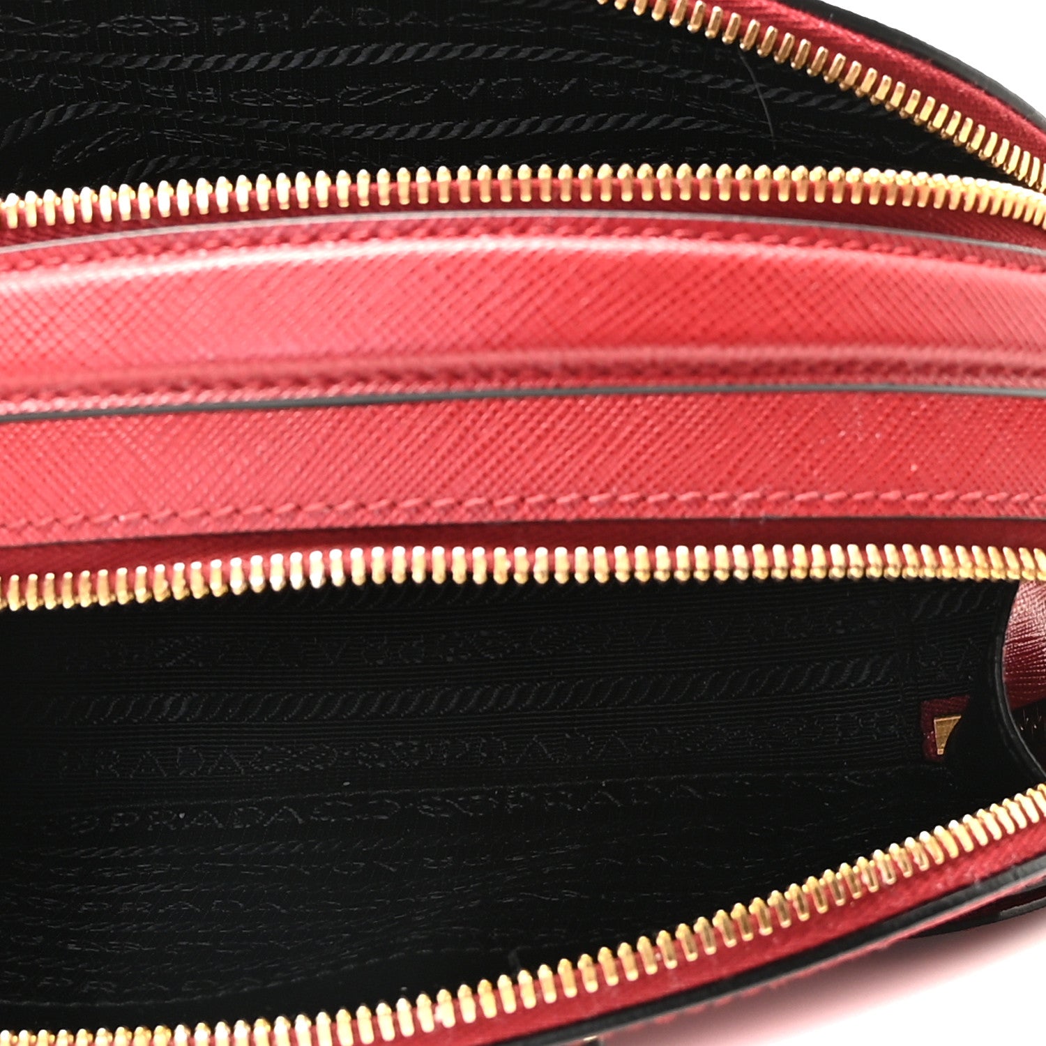 Prada Saffiano Lux Odette Crossbody Fuoco 5 of 9