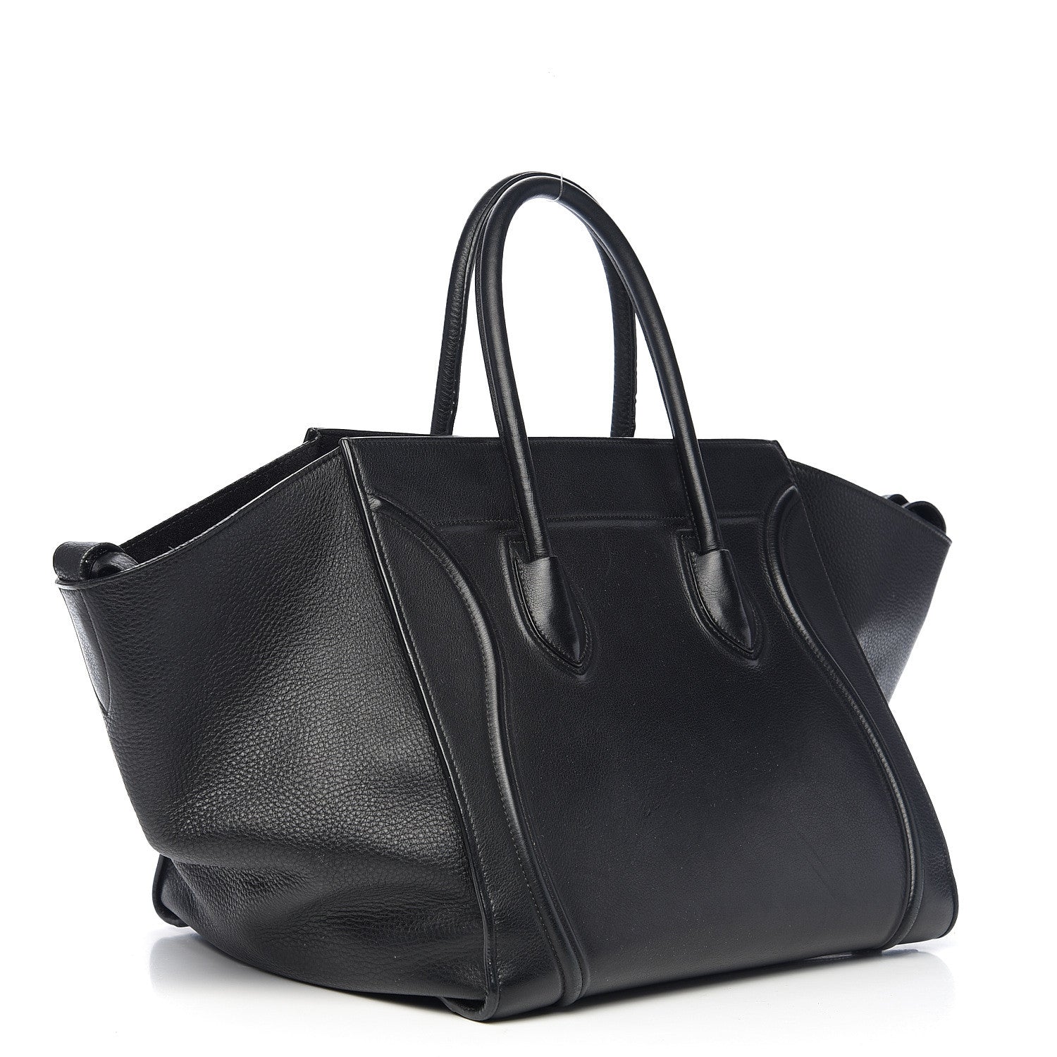 Celine Supple Calfskin Medium Phantom Luggage Black 2 of 11