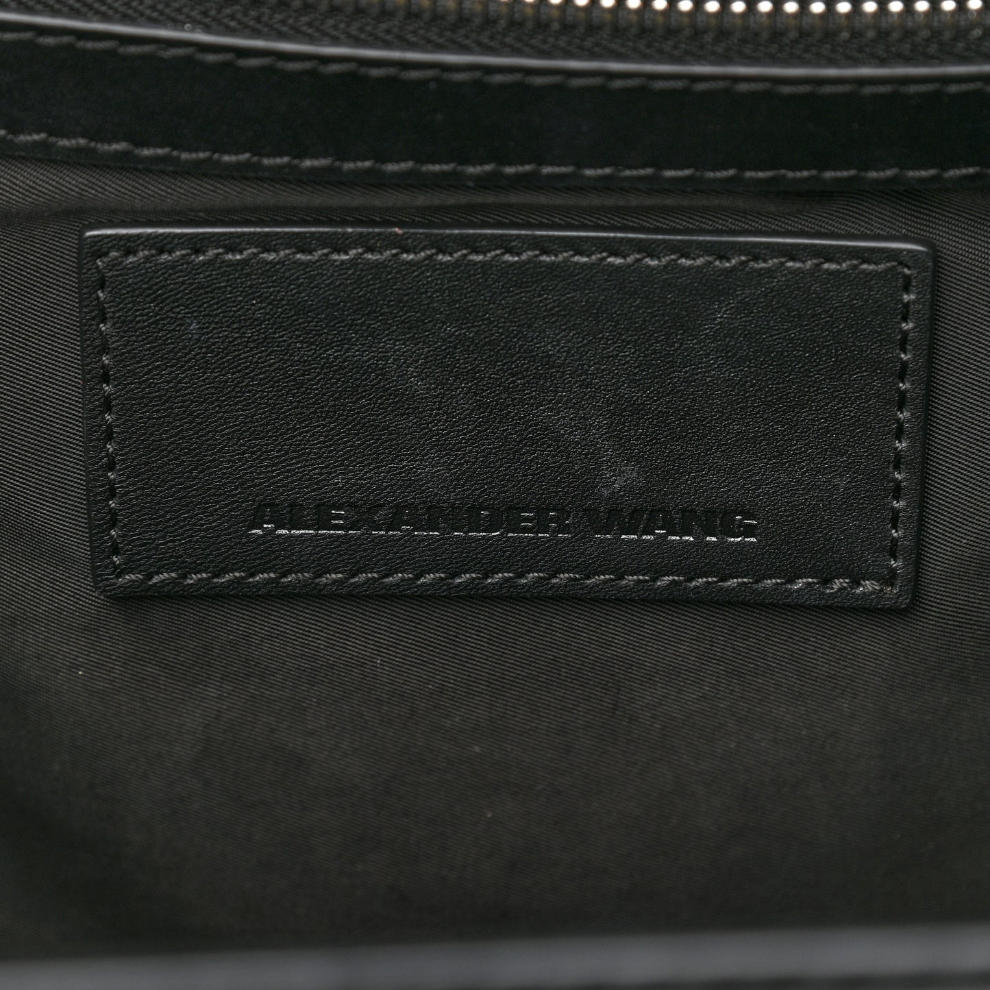 Smooth Calfskin Large Chastity Bag Black Rhodium Hardware