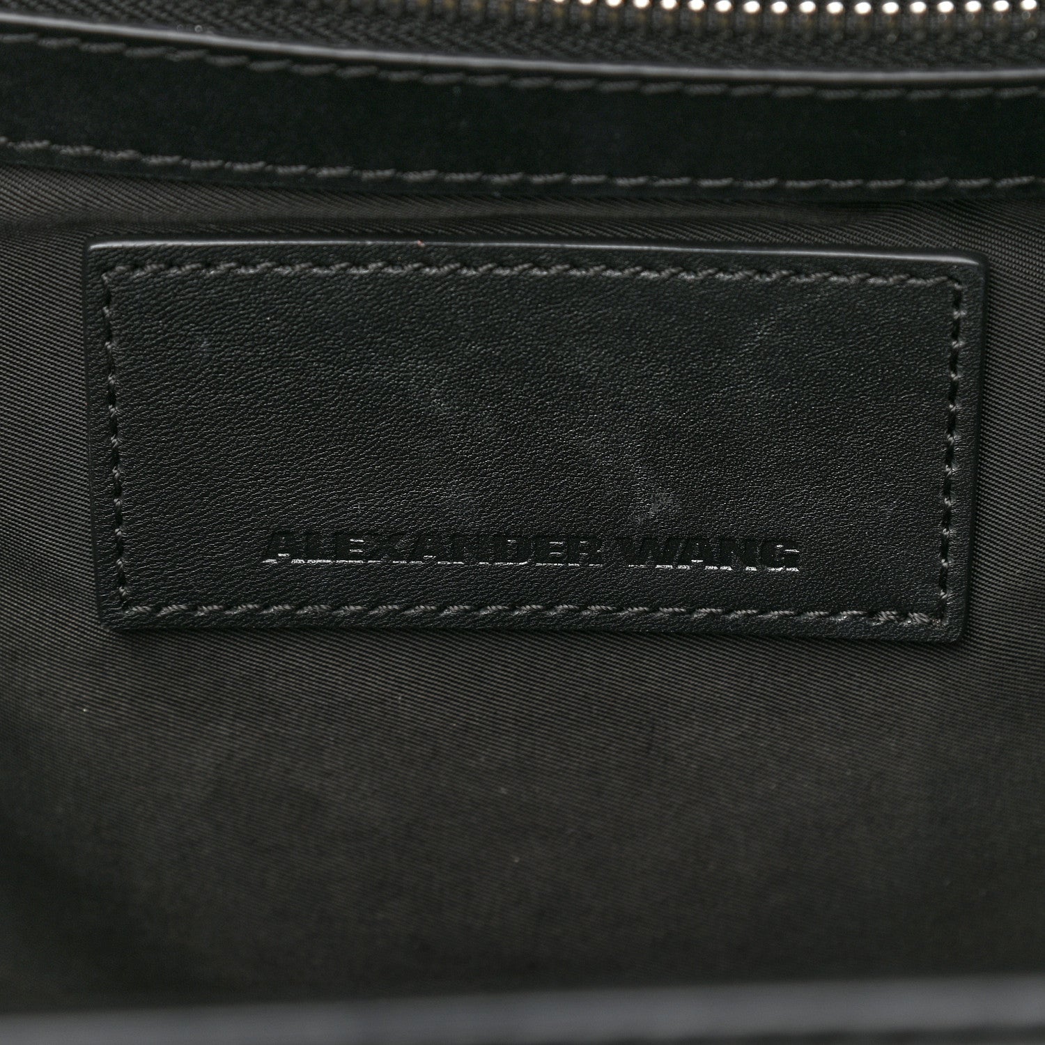 Alexander Wang Smooth Calfskin Large Chastity Bag Black Rhodium Hardware 6 of 11