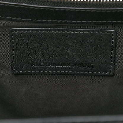 Alexander Wang Smooth Calfskin Large Chastity Bag Black Rhodium Hardware 6 of 11
