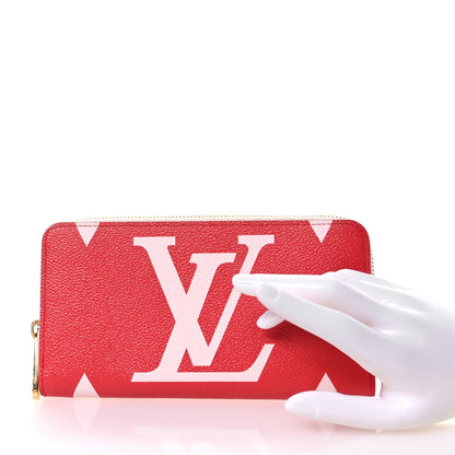 Louis Vuitton Monogram Giant Zippy Wallet Rouge Rose 2 of 10