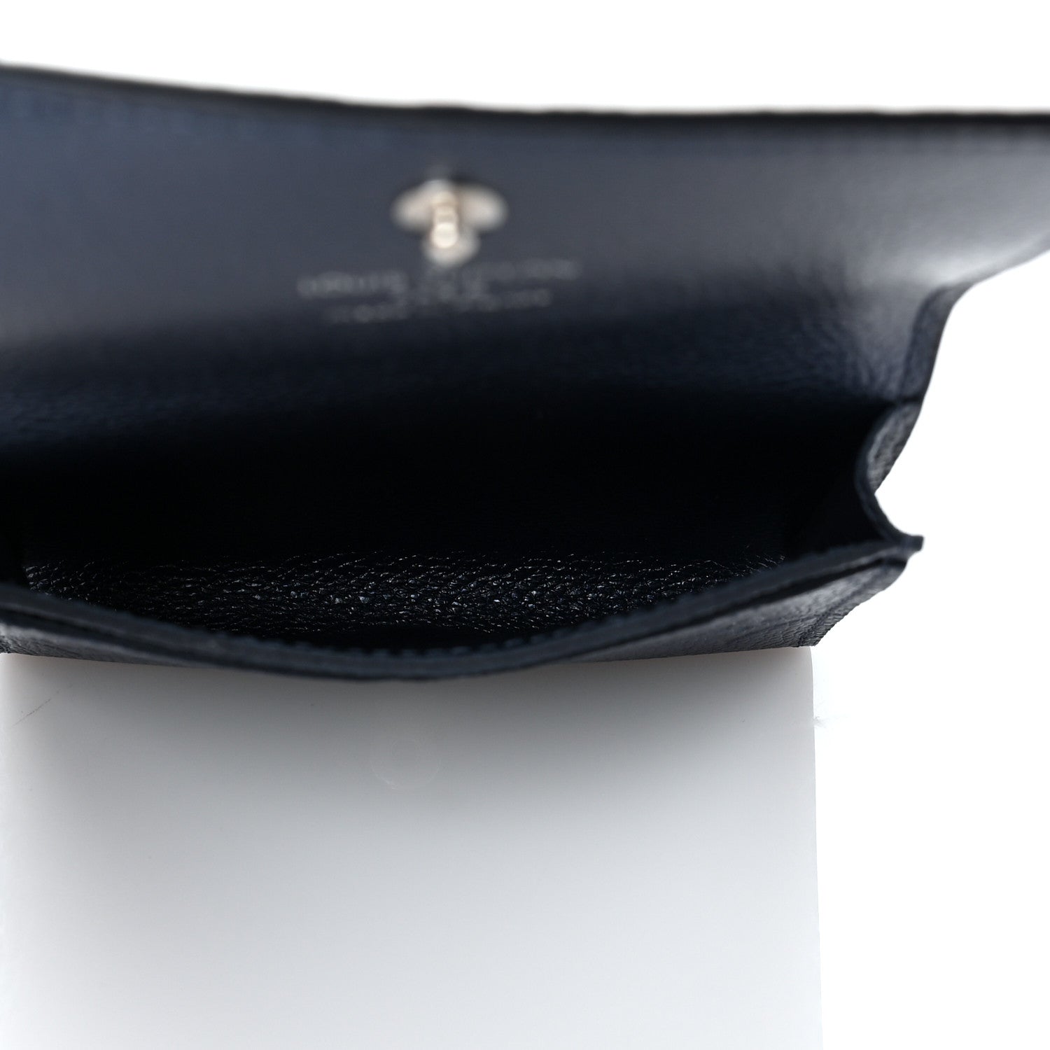 Louis Vuitton Metallic Empreinte Business Card Holder Navy Nacre 5 of 8