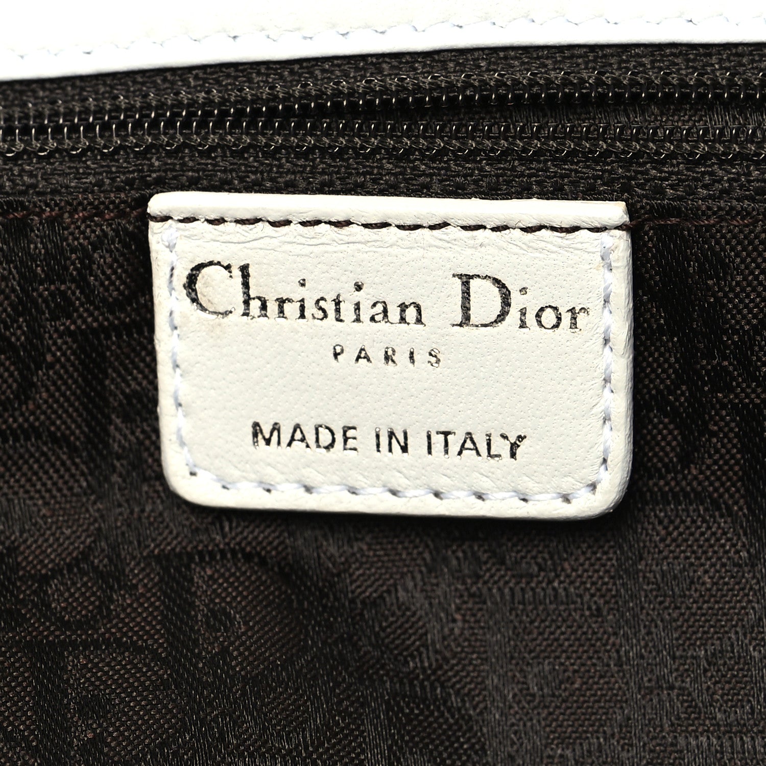 Christian Dior Lambskin Drawstring Cannage Flap Bag White 6 of 12