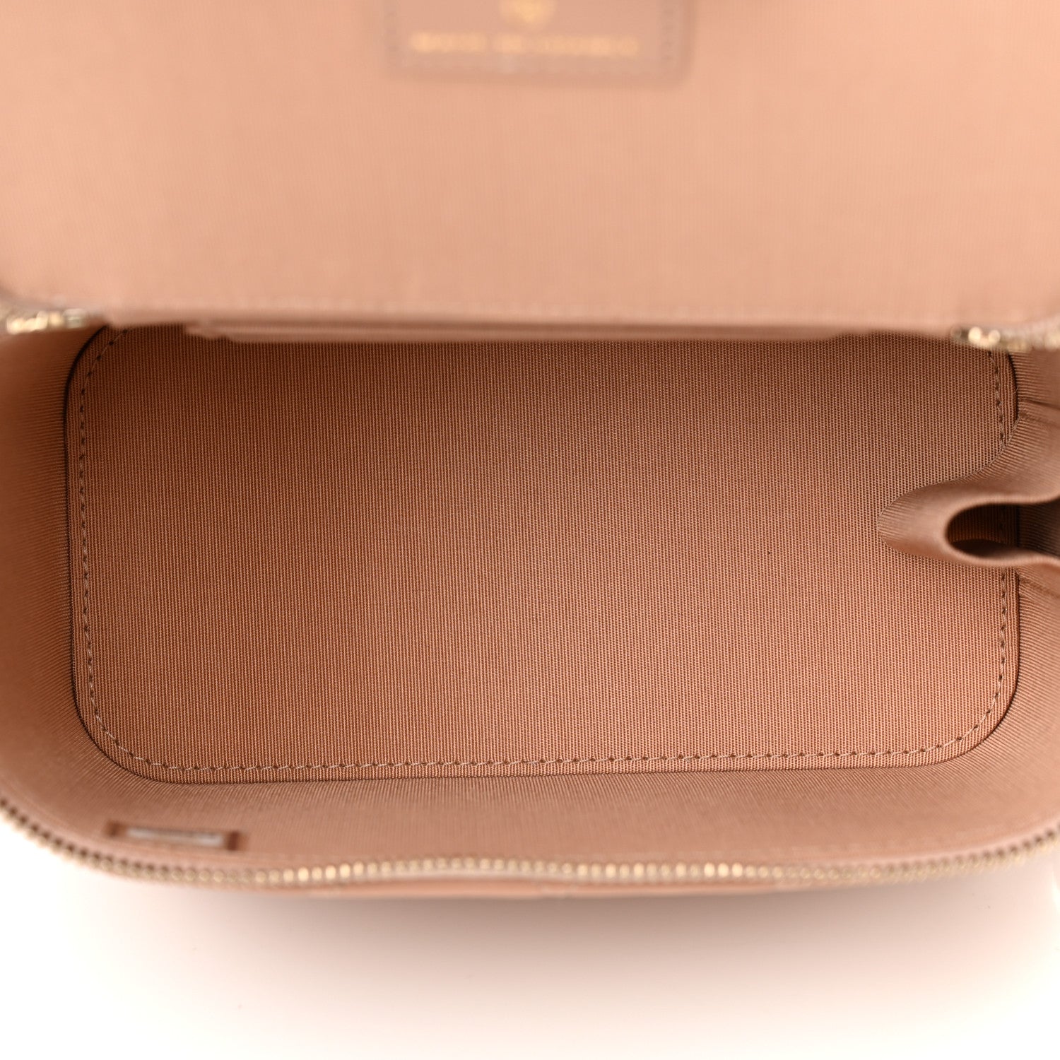 Chanel Lambskin Quilted Small Top Handle Vanity Case With Chain Beige 5 of 10